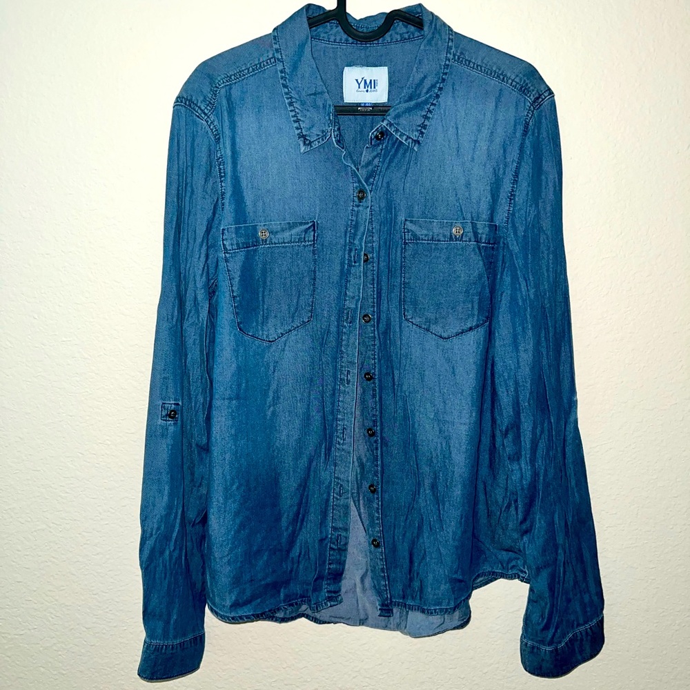 YMI Denim blouse
